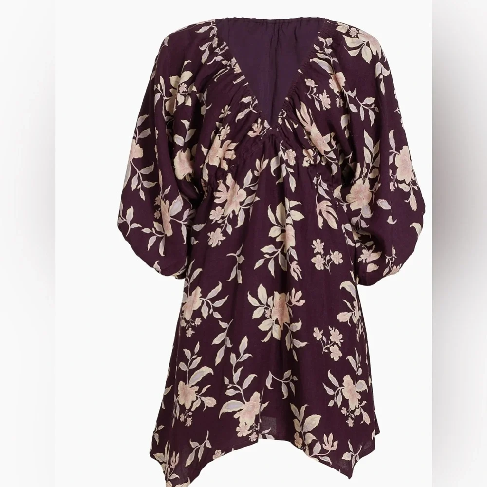 Free People Floral Portia‎ Purple Dress